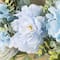 Glitzhome® 24" Blue Peony & Hydrangea Floral Wreath with Black Metal Hanger